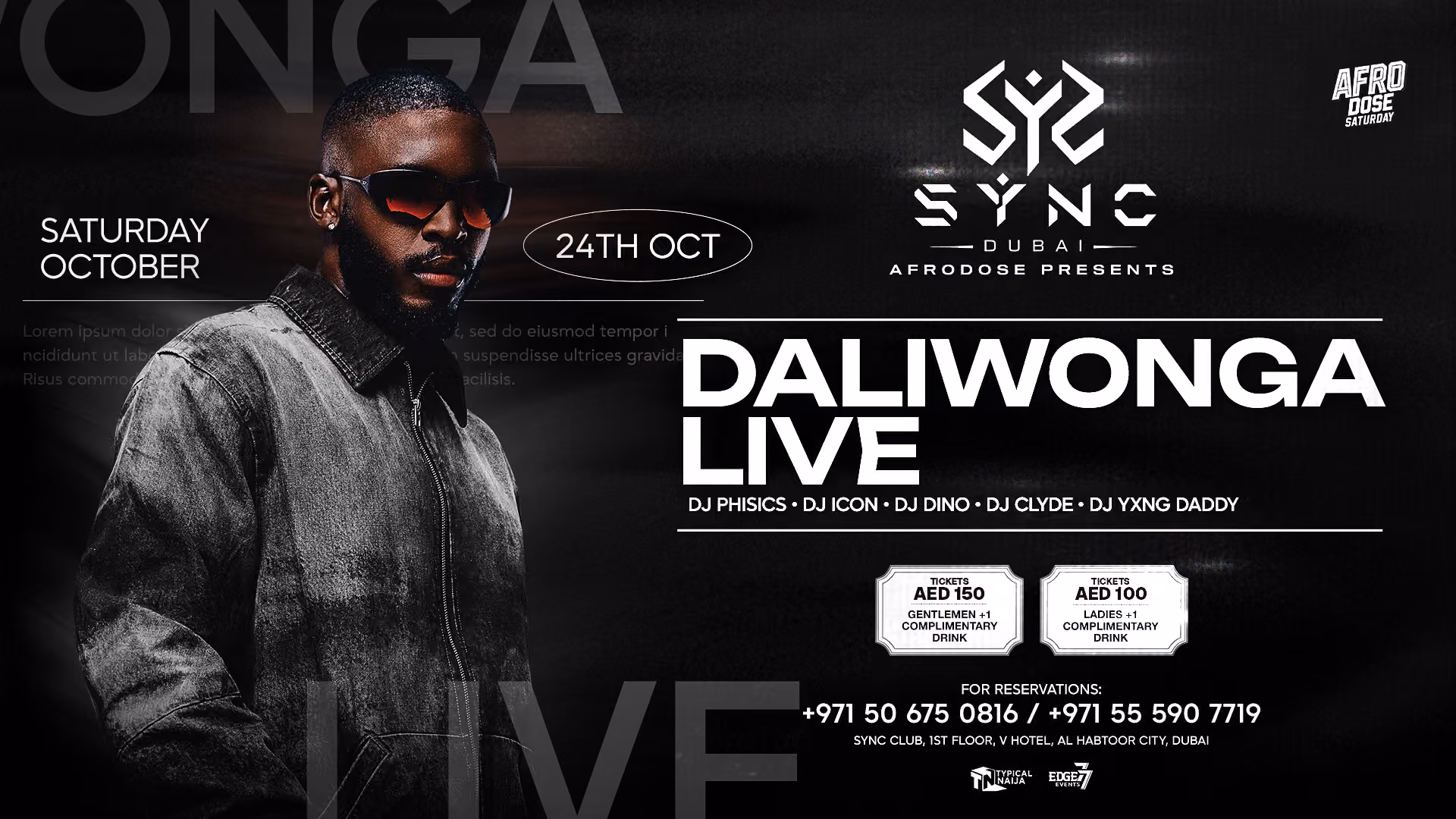 AFRODOSE DALIWONGA LIVE IN DUBAI