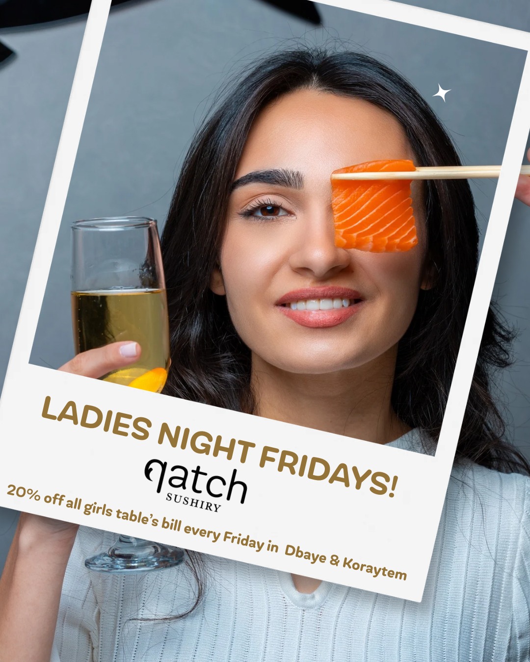 Ladies Night Fridays at Qatch Sushiry!