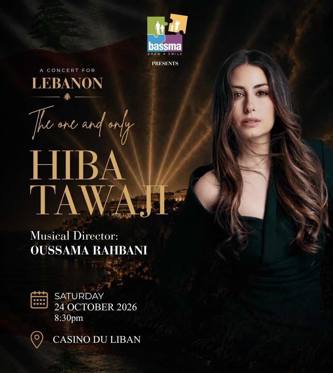 Hiba Tawaji Live in Concert For Lebanon at Casino du Liban Fundraising Event for Bassma