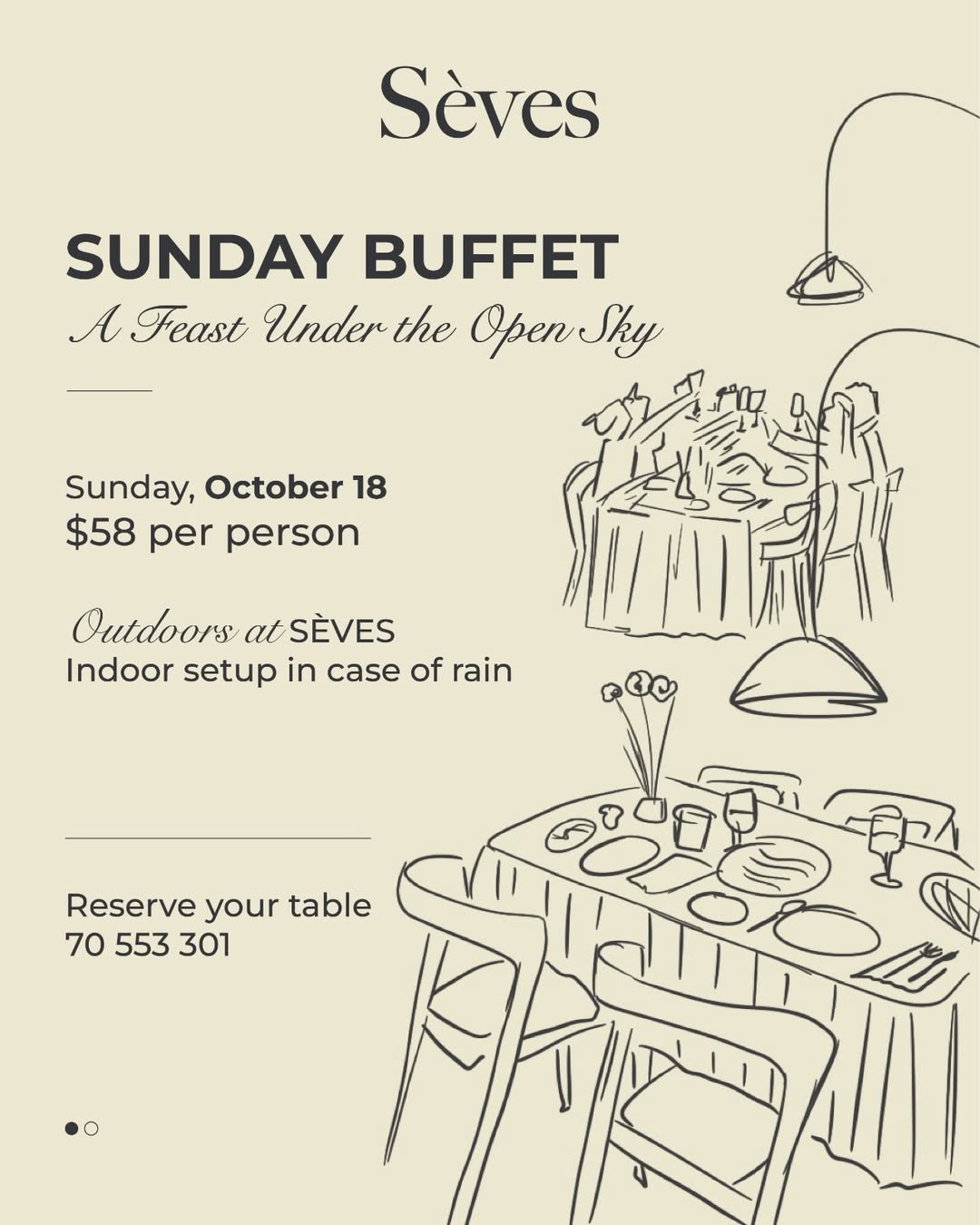 Sunday Buffet at Sèves