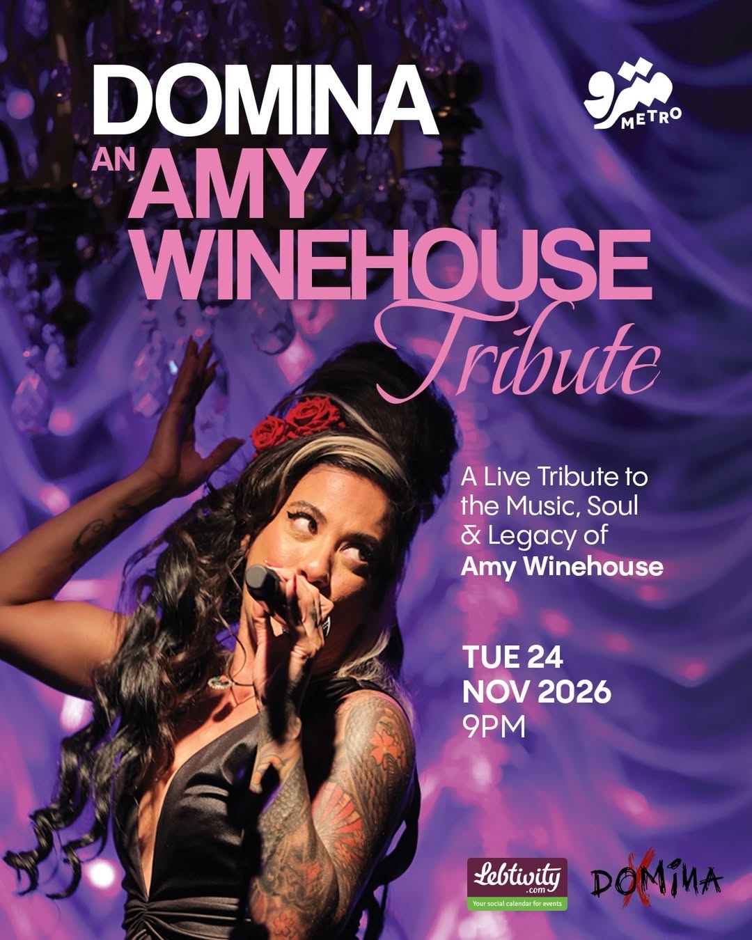 Amy Winehouse Tribute by Domina at Metro Al Madina